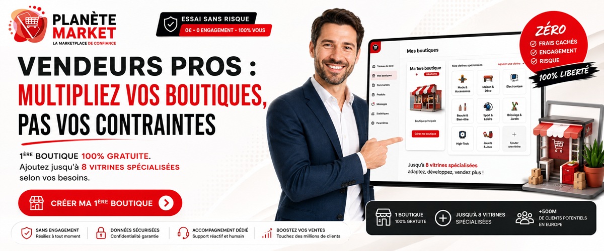 Devenez Vendeur Pro — Zéro Frais d'Abonnement, Zéro Commission sur vos Ventes Classiques