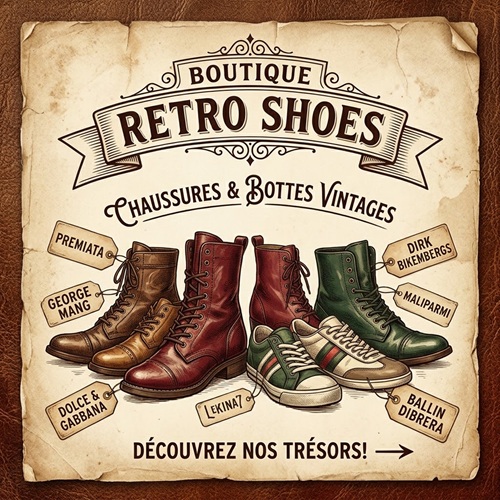 Collection de Chaussures Vintage