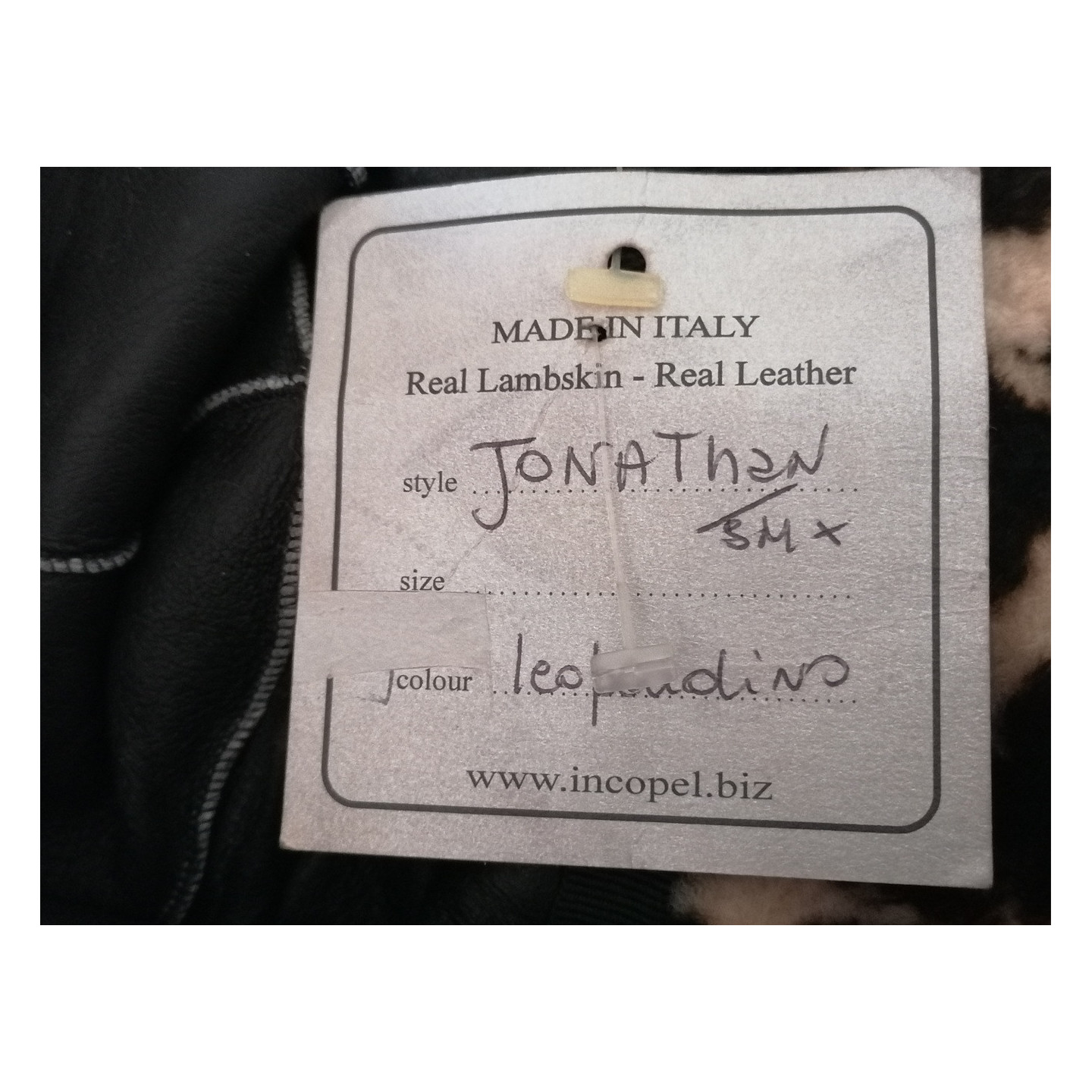 Bob Incopel Jonathan Deadstock en véritable agneau léopard