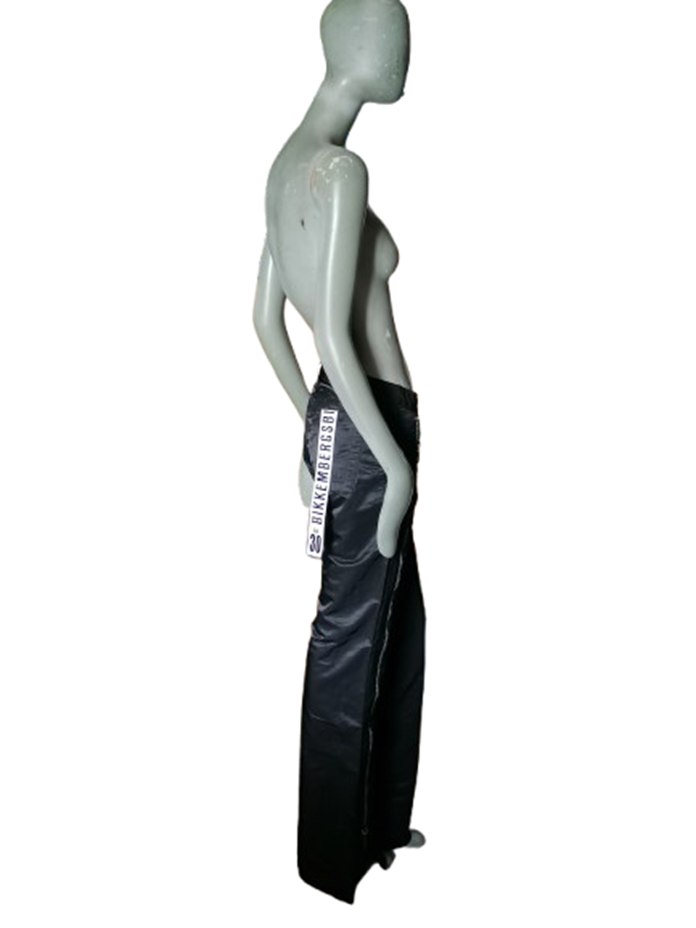 Bikkembergs Pantalon Archive 2003 Zip Latéral Noir