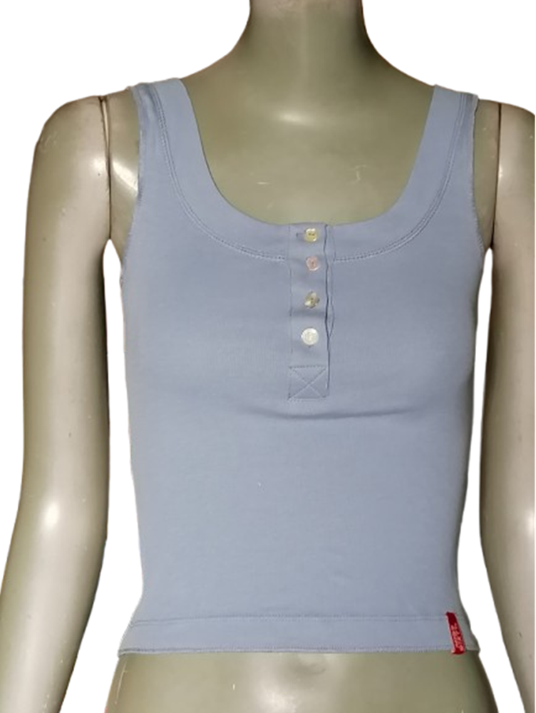 Miss Sixty Y2K Deadstock Débardeur Bleu Jean