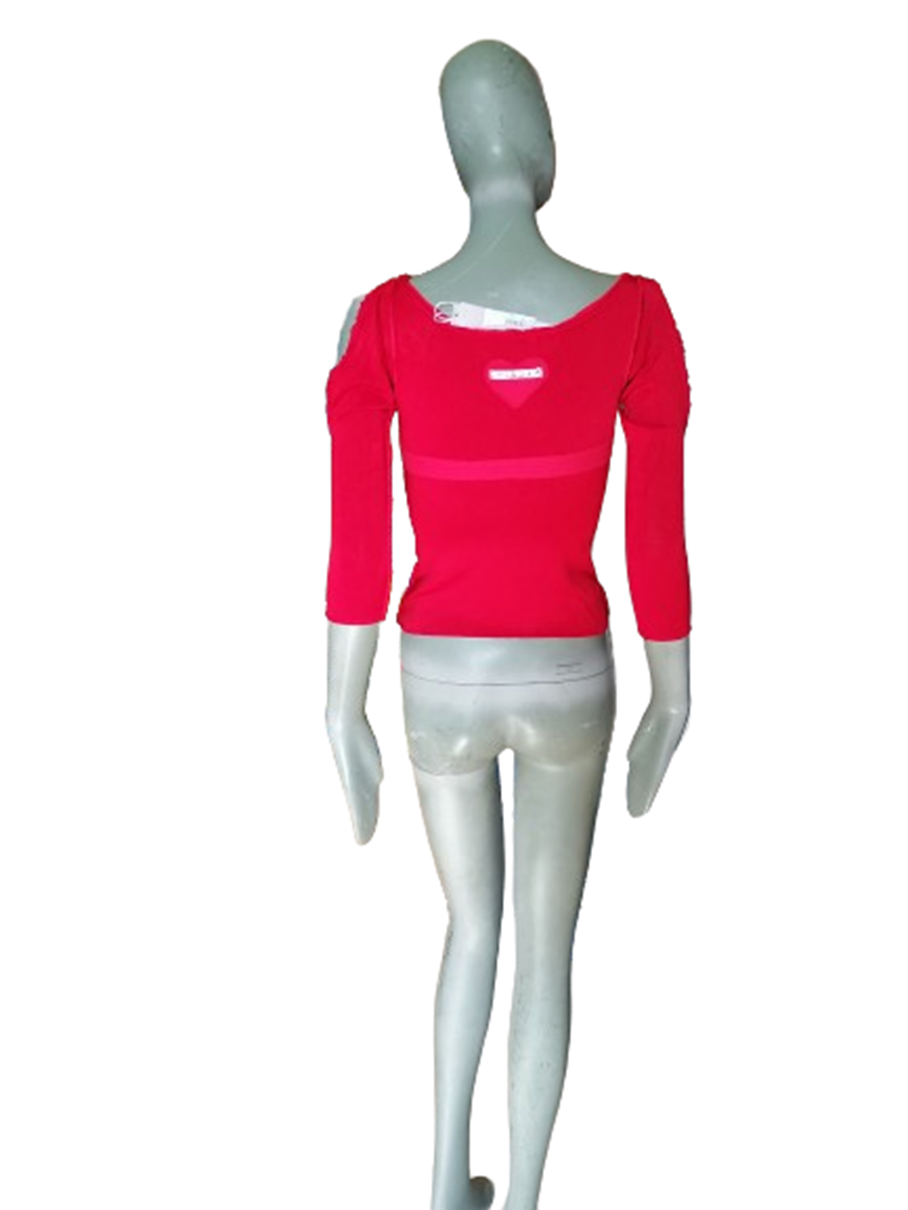 Twin-Set by Light Force Top Y2K Rouge Deadstock Made in Italy