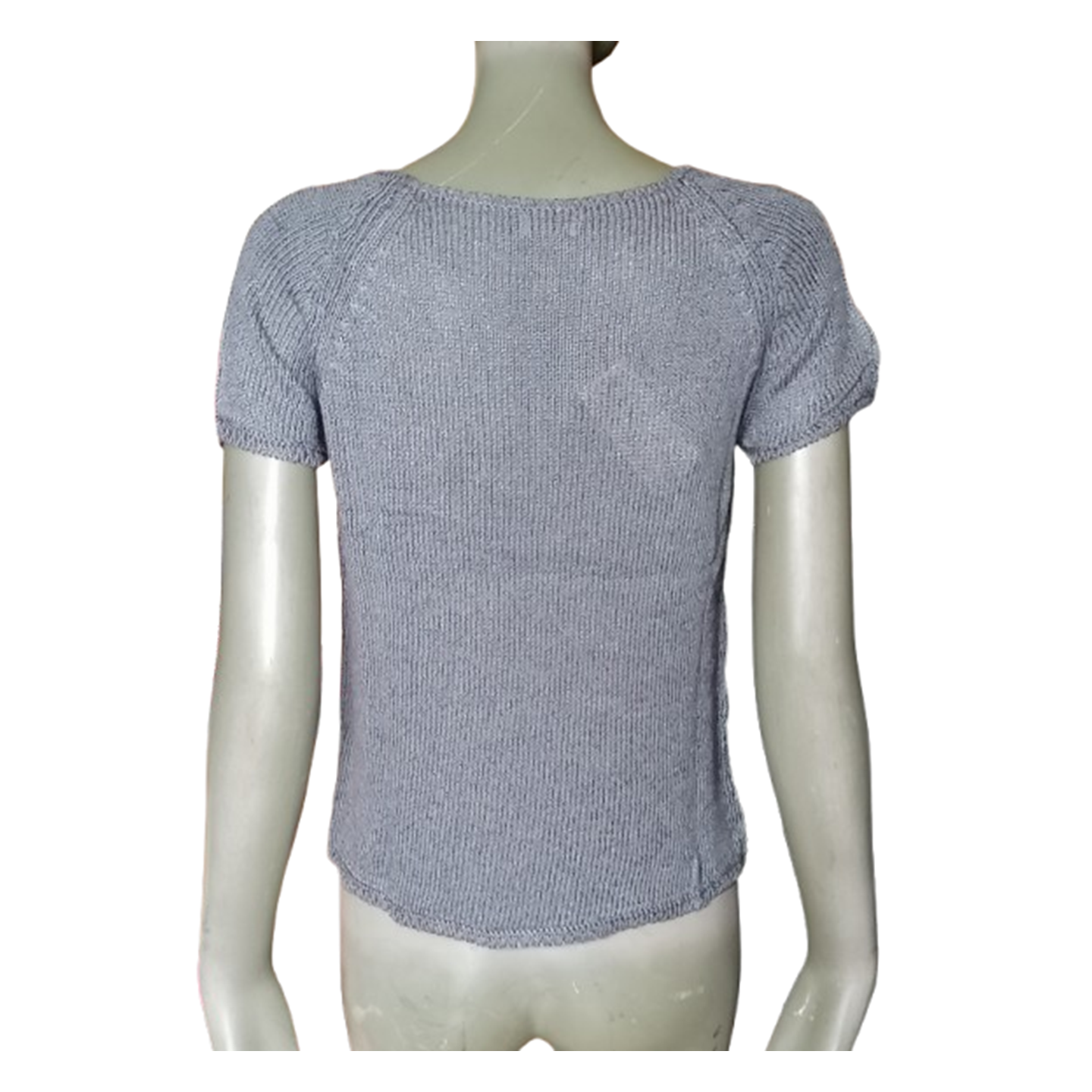 Henry Cotton's – Pull vintage en maille bleu ciel – Neuf avec étiquette