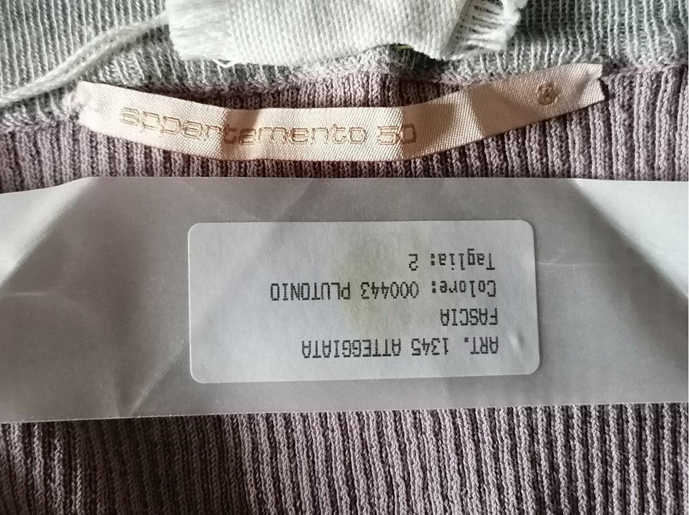 Appartamento 50 Top Bandeau Y2K Deadstock Made in Italy