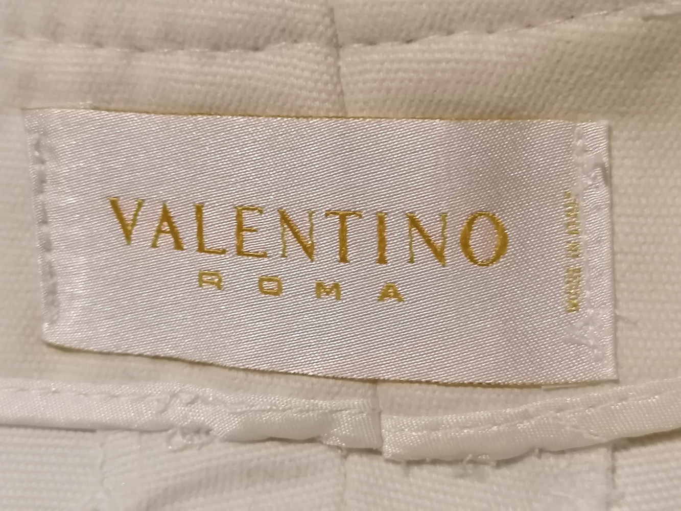 Jupe midi Valentino Roma vintage archive coton blanc