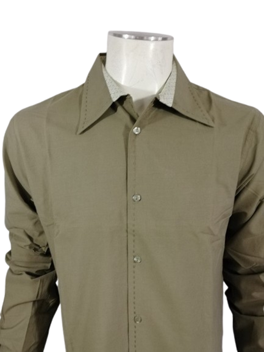 Chemise homme SOURNOI[Z] – Loan, kaki, créateur français