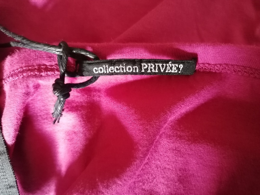 Top Bandeau Collection Privée Deadstock Y2K Fuchsia & Cuir