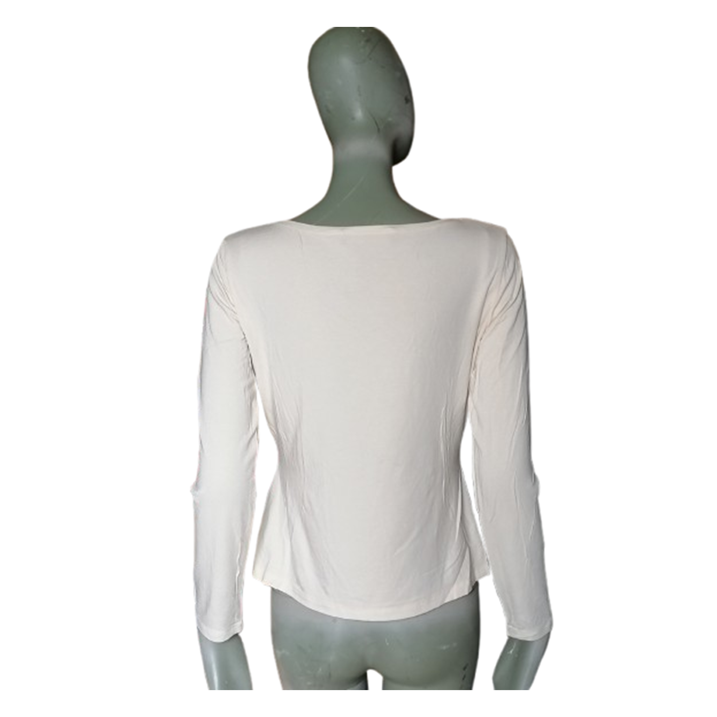 OPPIO Made in Italy – Haut col V blanc premium neuf NOS