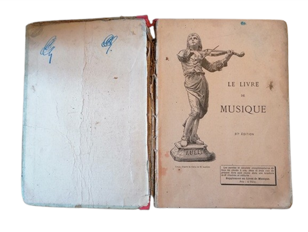 Livre de Musique de Claude Augé – Édition scolaire Larousse 1910–1920