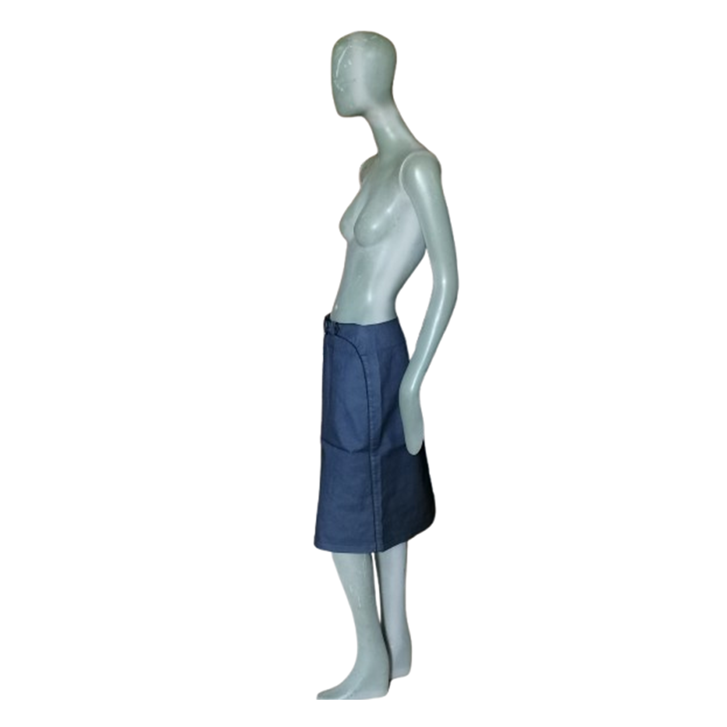 Jupe Crayon Archive Cerruti Jeans Deadstock Effet Enduit