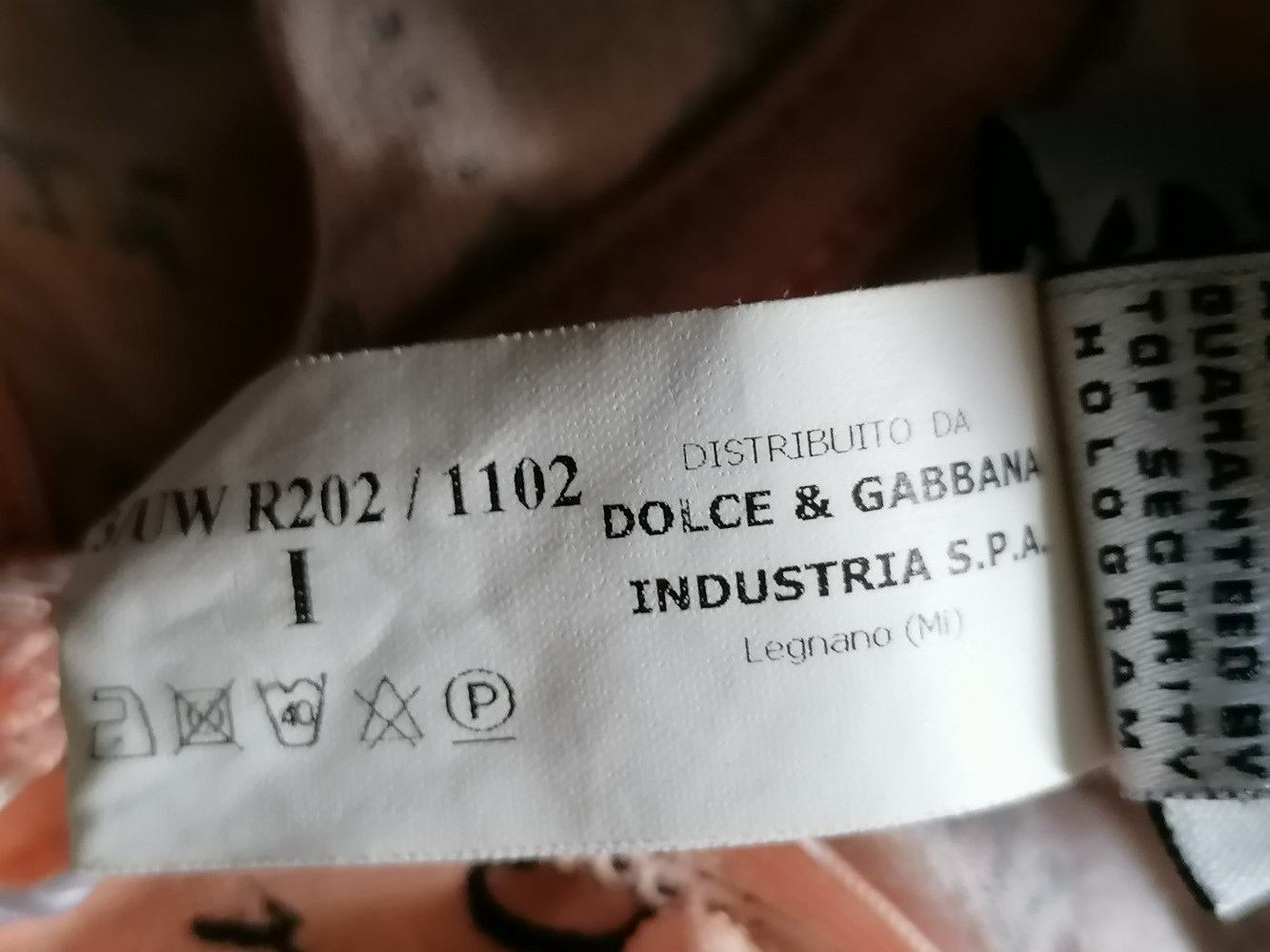 D&G Underwear Archive Y2K – Soutien-gorge Deadstock Rose Logo All Over