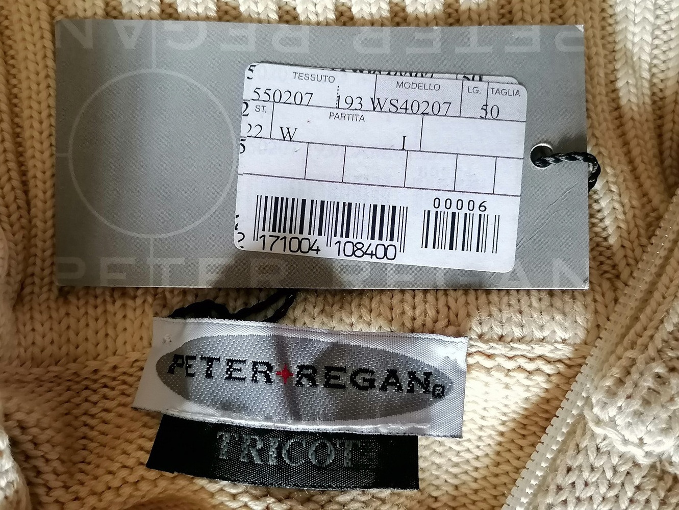 Gilet Peter Regan Deadstock Made in Italy 100% Coton
