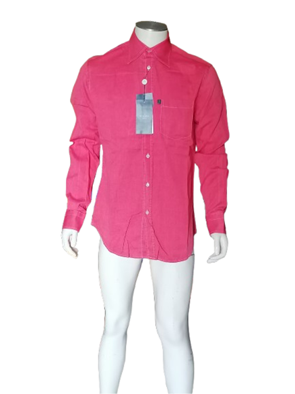Chemise Trussardi Jeans rose vintage deadstock
