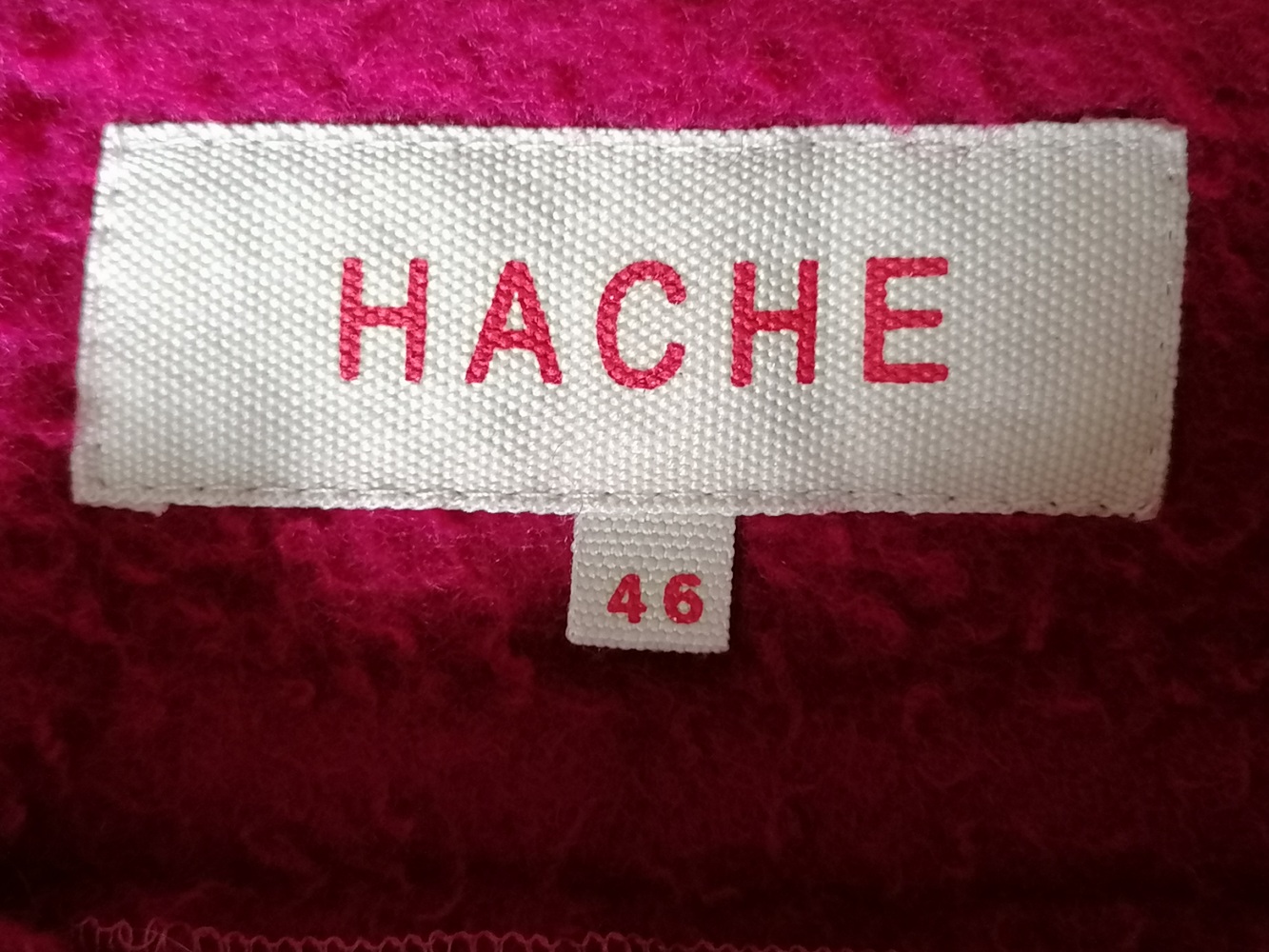 HACHE Archive Deadstock – Jupe asymétrique 100 % laine vierge