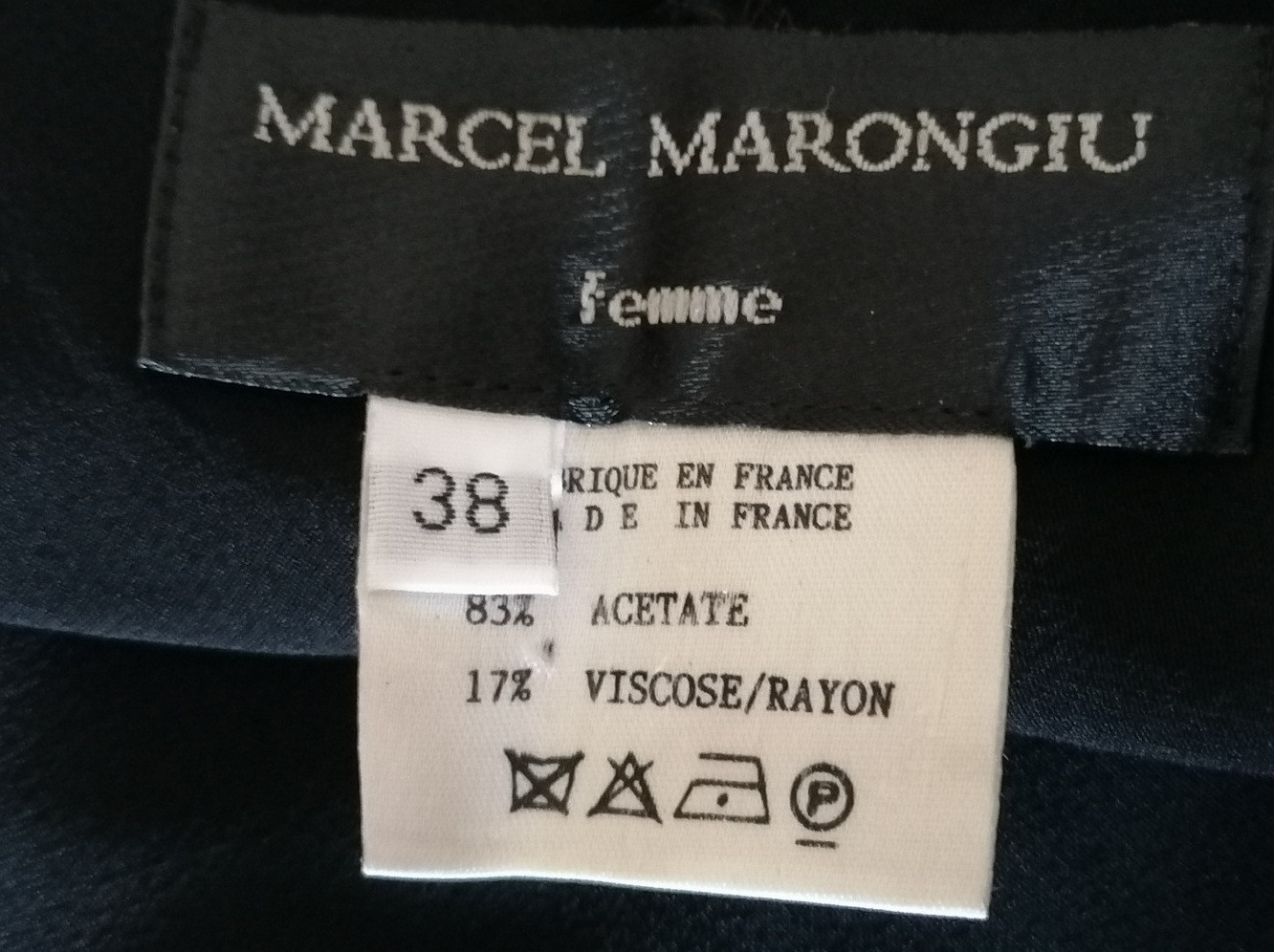 Robe longue Marcel Marongiu Femme – Archive Made in France, circa 1998–2002
