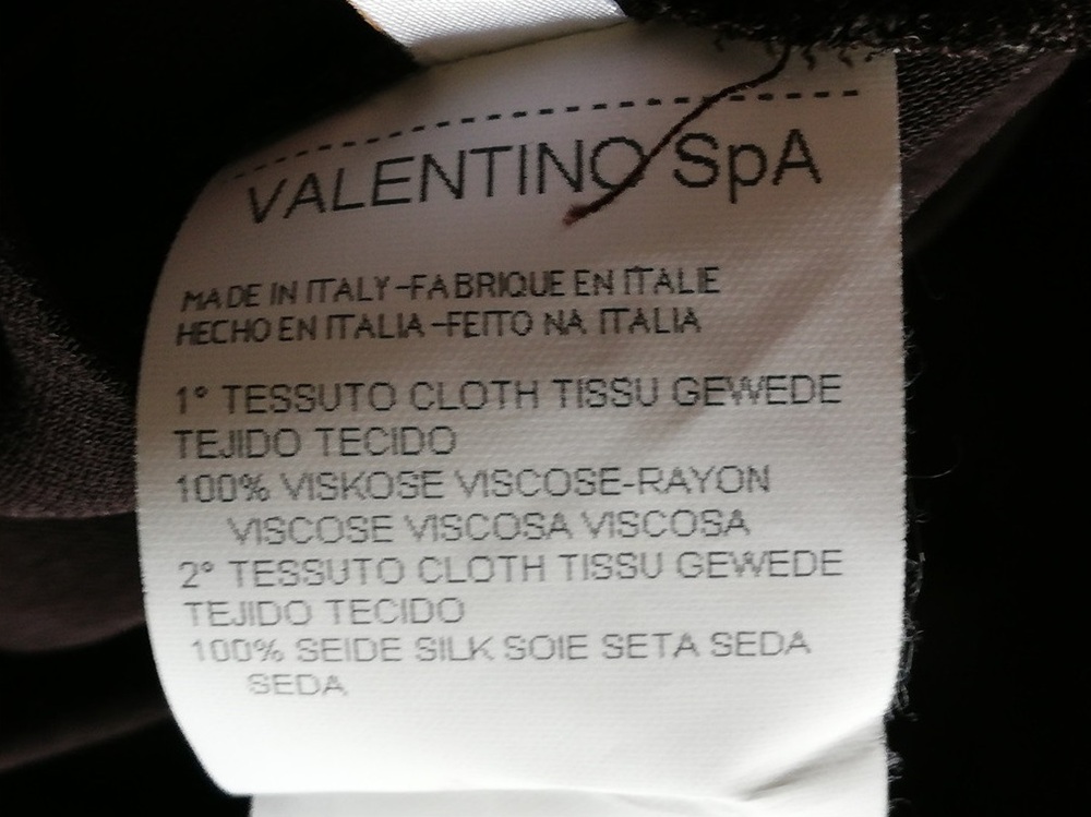 VALENTINO – Jupe Vintage Archive Deadstock en Soie & Viscose – IT 40 – Made in Italy
