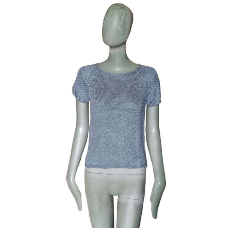 Henry Cotton's – Pull vintage en maille bleu ciel – Neuf avec étiquette