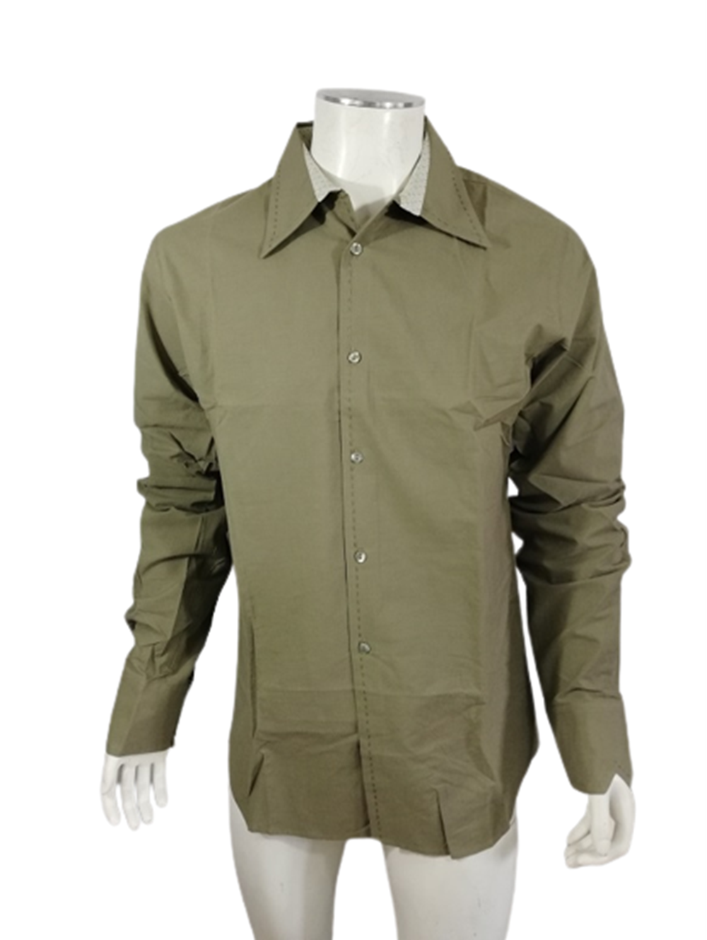 Chemise homme SOURNOI[Z] – Loan, kaki, créateur français