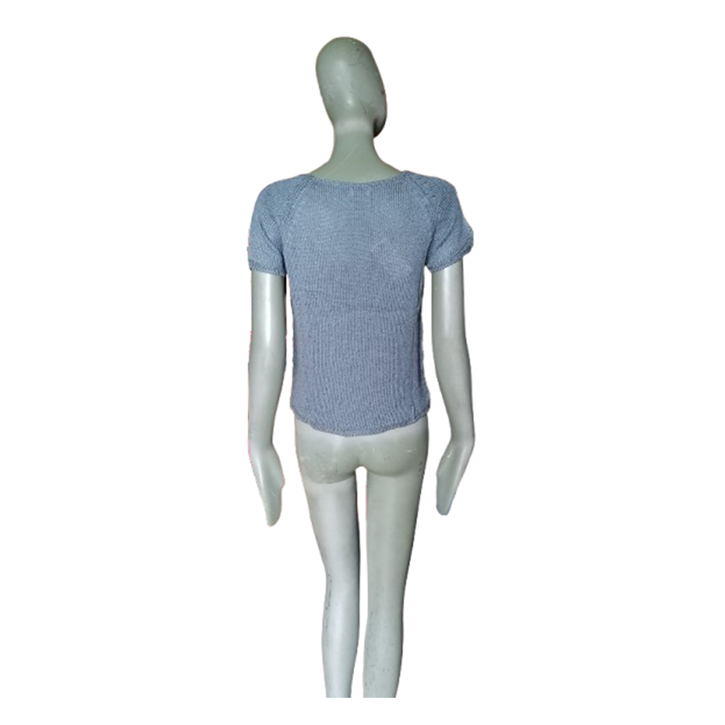 Henry Cotton's – Pull vintage en maille bleu ciel – Neuf avec étiquette