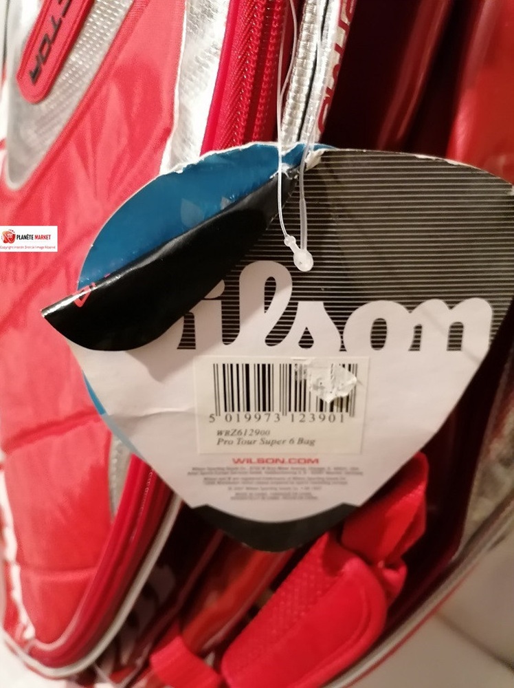 Wilson K Factor Pro Tour Super 6 WRZ612900 – Sac Tennis Deadstock Neuf avec Étiquette