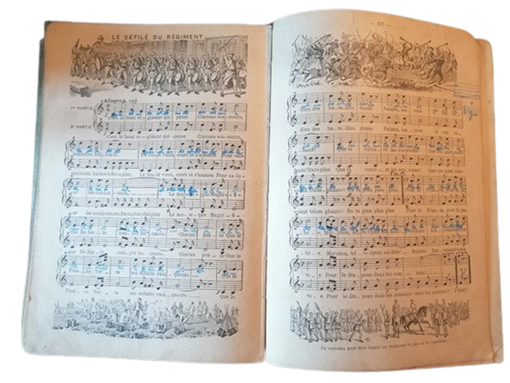 Livre de Musique de Claude Augé – Édition scolaire Larousse 1910–1920
