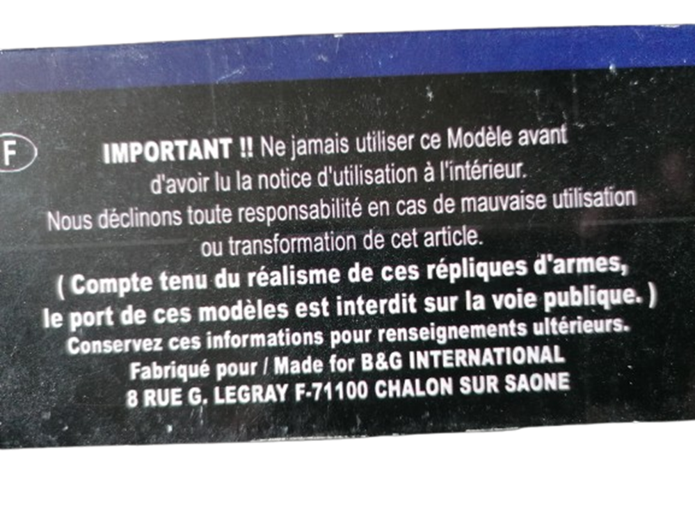 Fusil à pompe ELITE 52112 vintage 47 cm avec boîte et notice