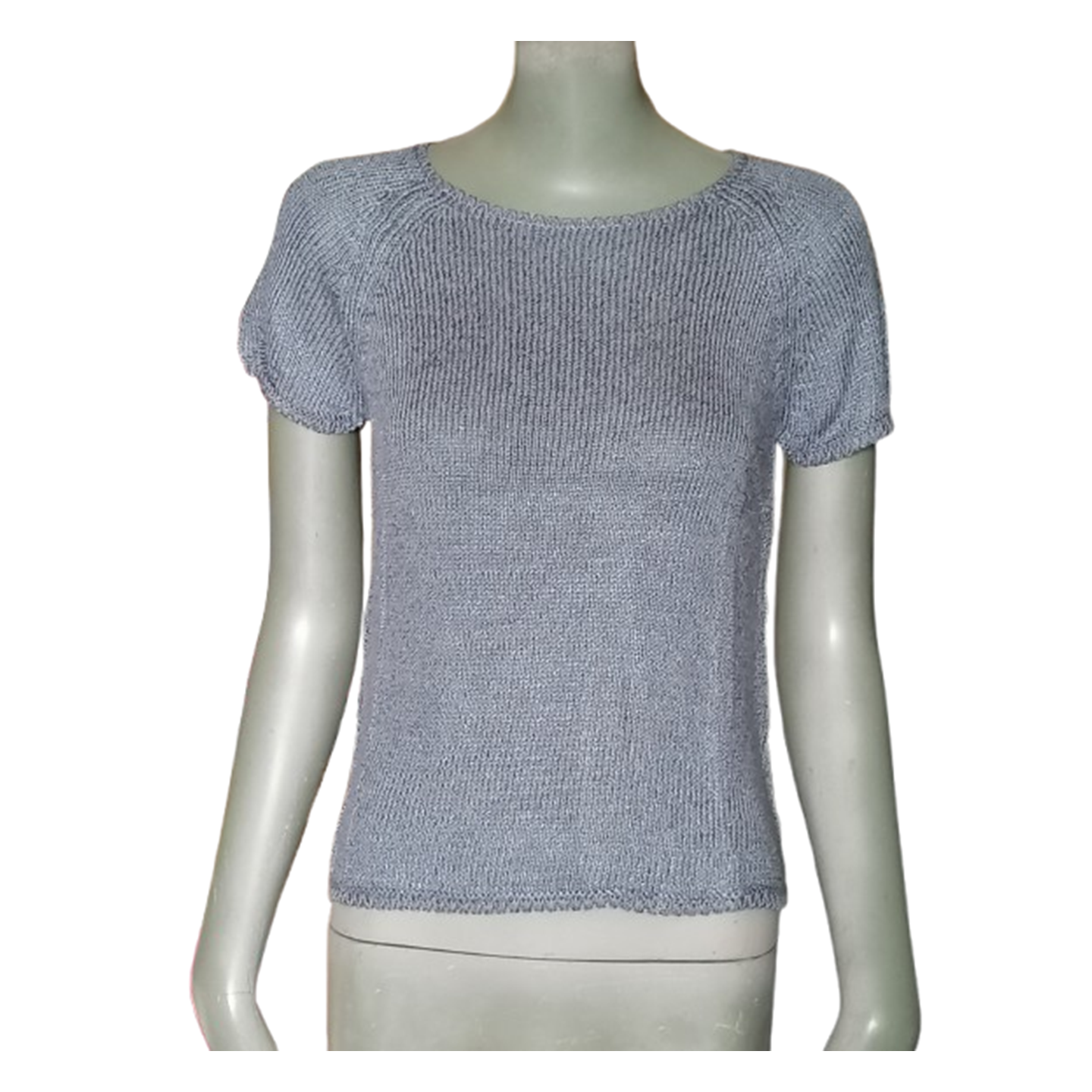 Henry Cotton's – Pull vintage en maille bleu ciel – Neuf avec étiquette