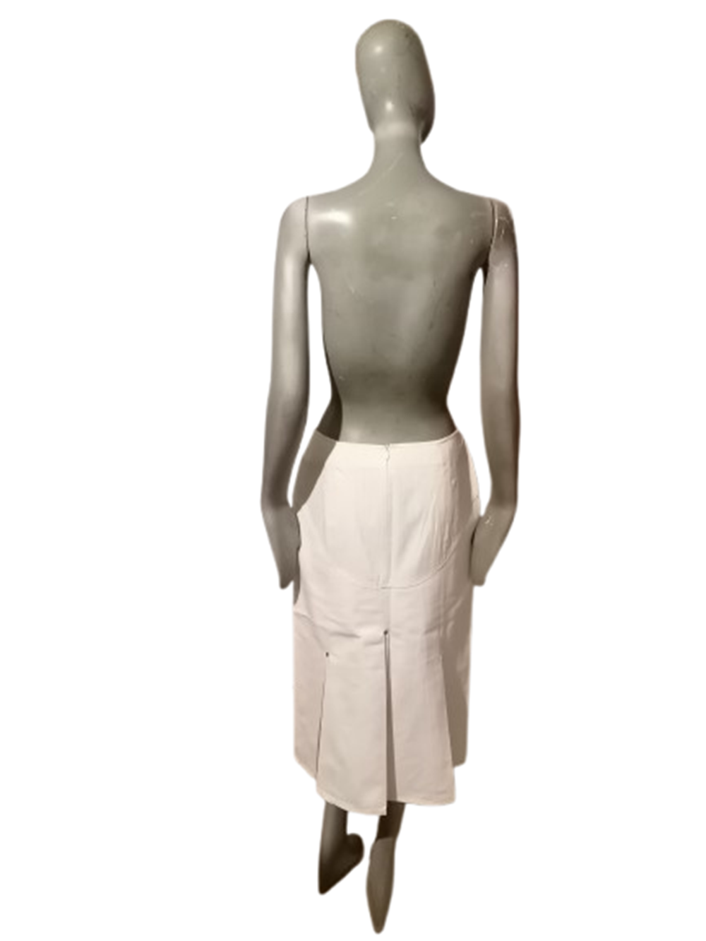 Jupe midi Valentino Roma vintage archive coton blanc