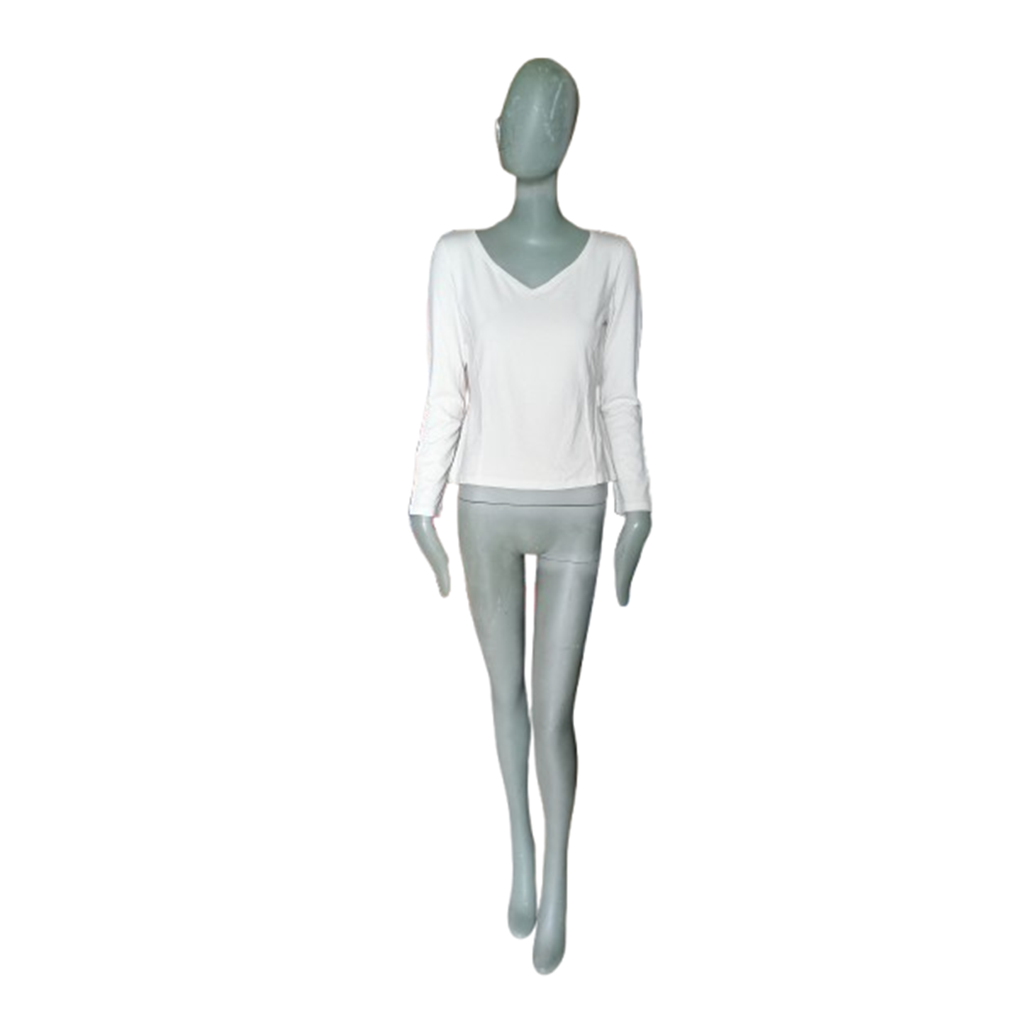 OPPIO Made in Italy – Haut col V blanc premium neuf NOS