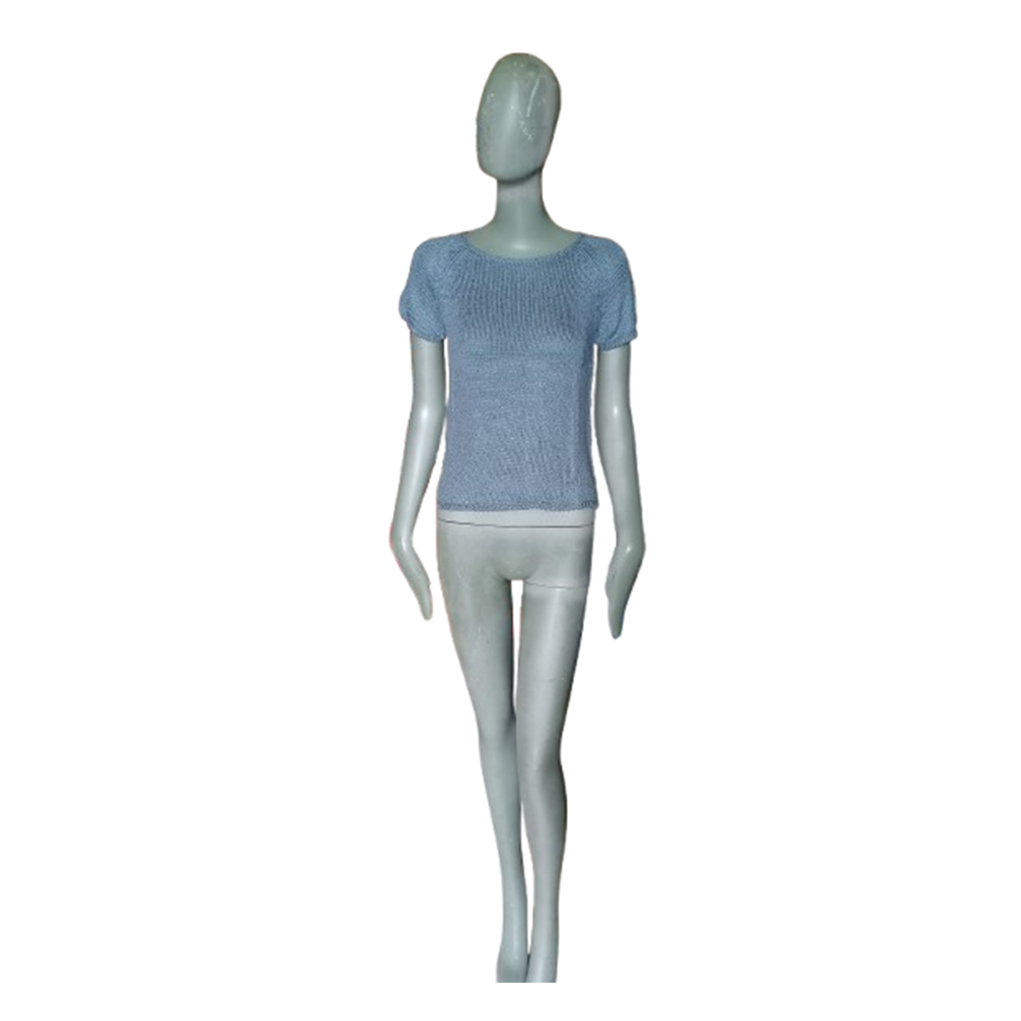 Henry Cotton's – Pull vintage en maille bleu ciel – Neuf avec étiquette