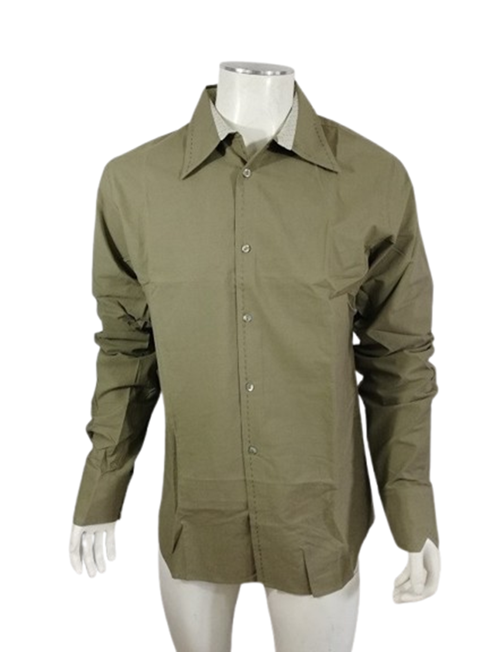 Chemise homme SOURNOI[Z] – Loan, kaki, créateur français