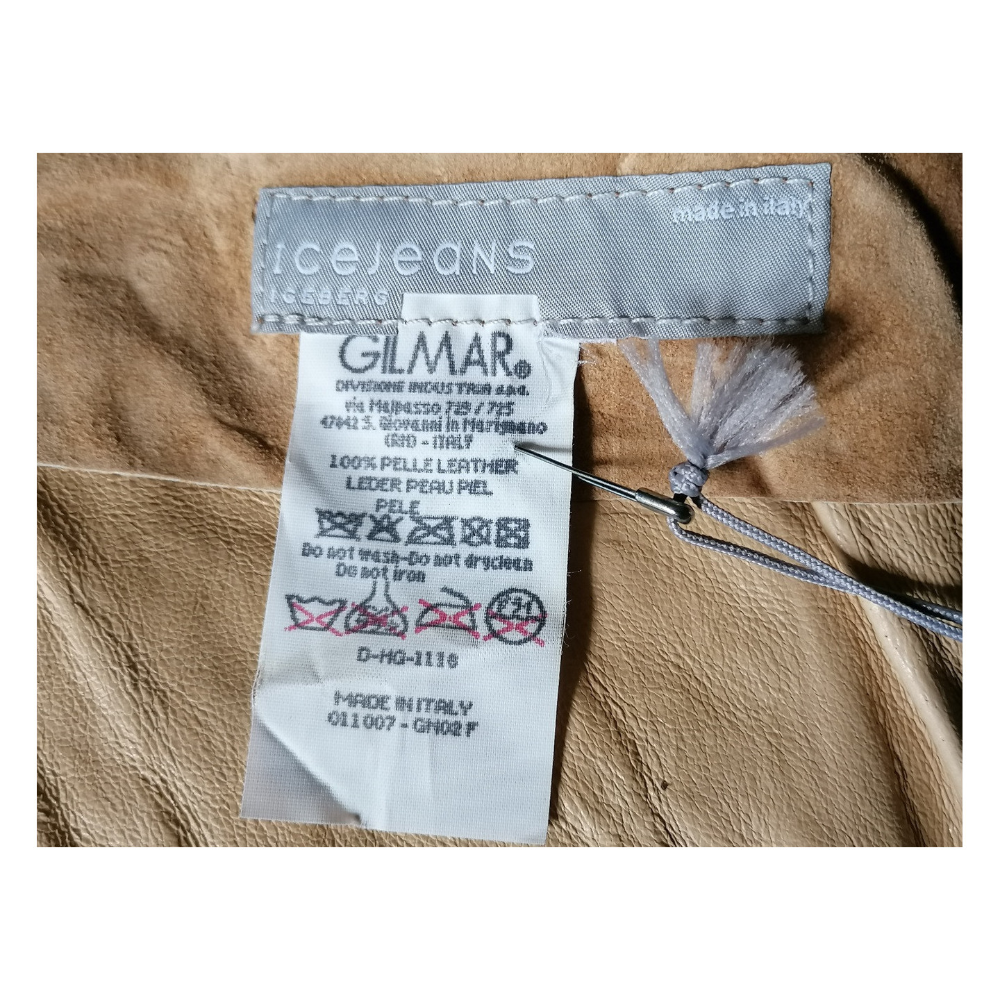 Bustier Archive Ice Jeans by Iceberg Cuir Deadstock Made in Italy