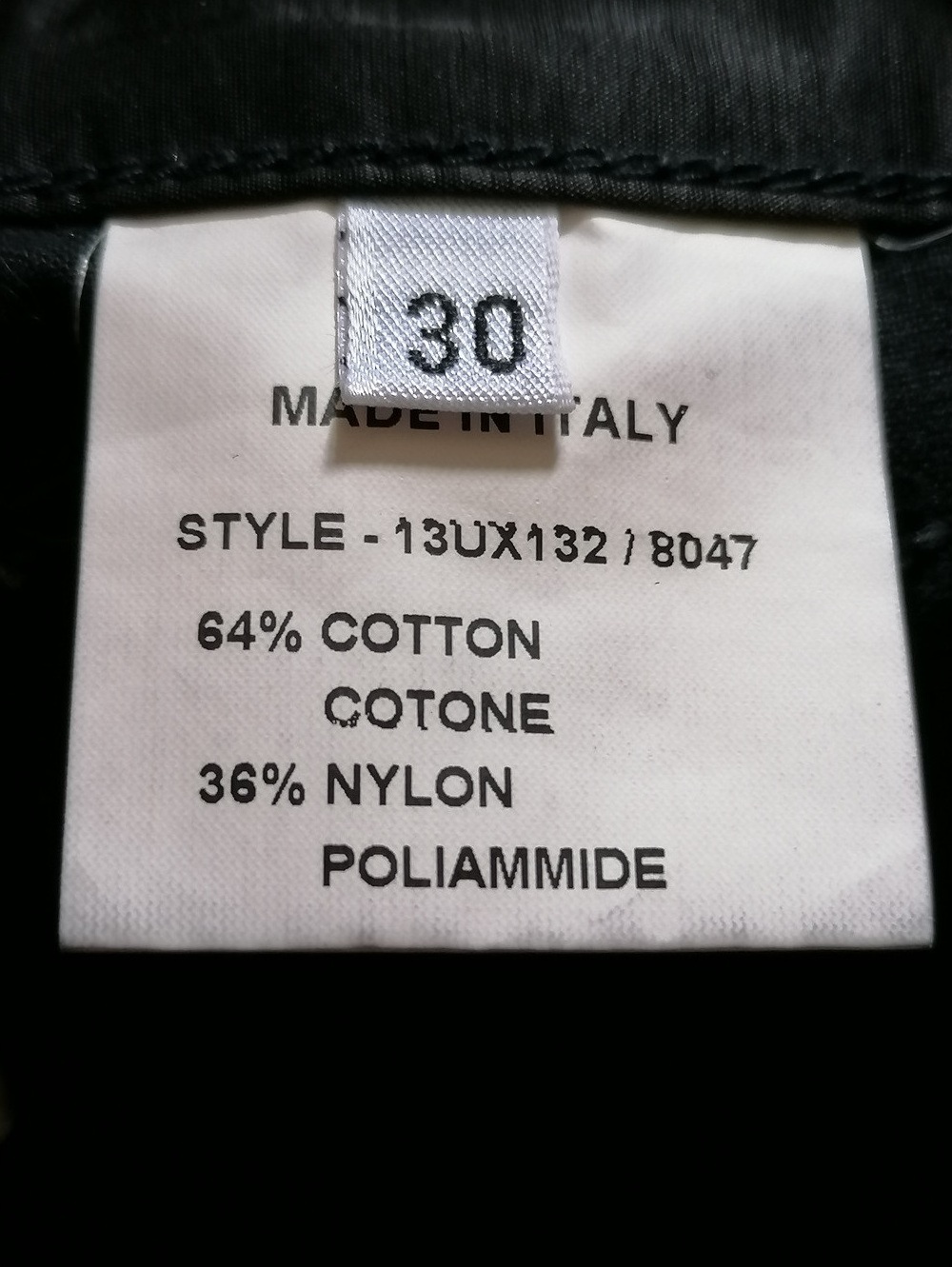 Bikkembergs Pantalon Archive 2003 Zip Latéral Noir
