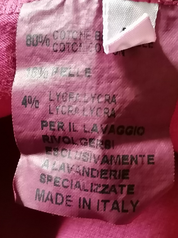 Top Bandeau Collection Privée Deadstock Y2K Fuchsia & Cuir