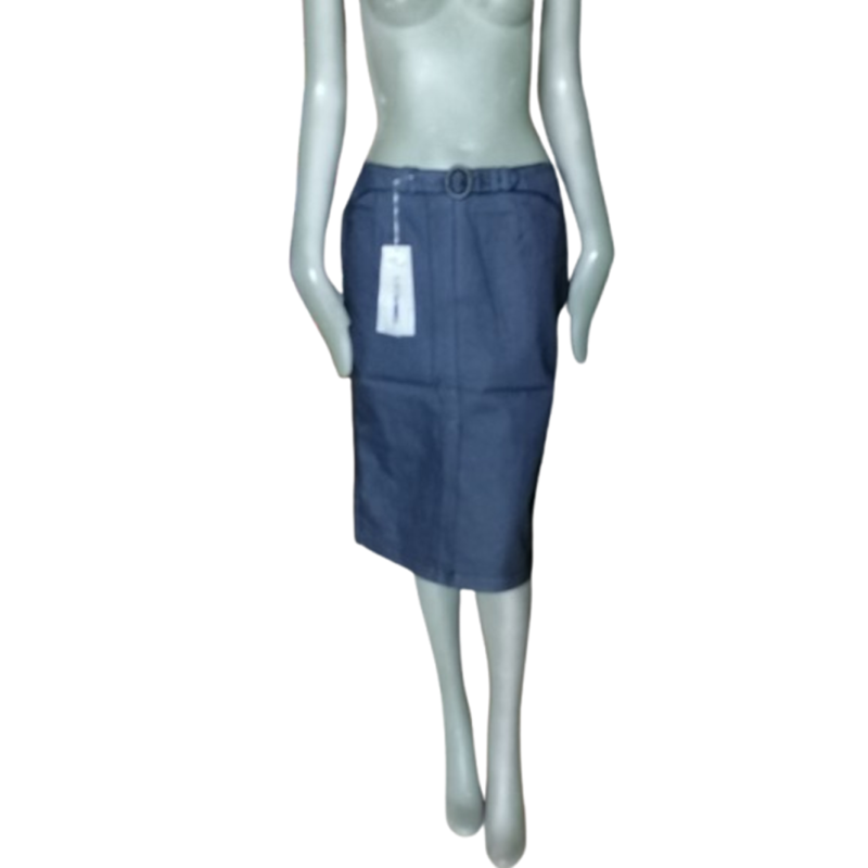 Jupe Crayon Archive Cerruti Jeans Deadstock Effet Enduit