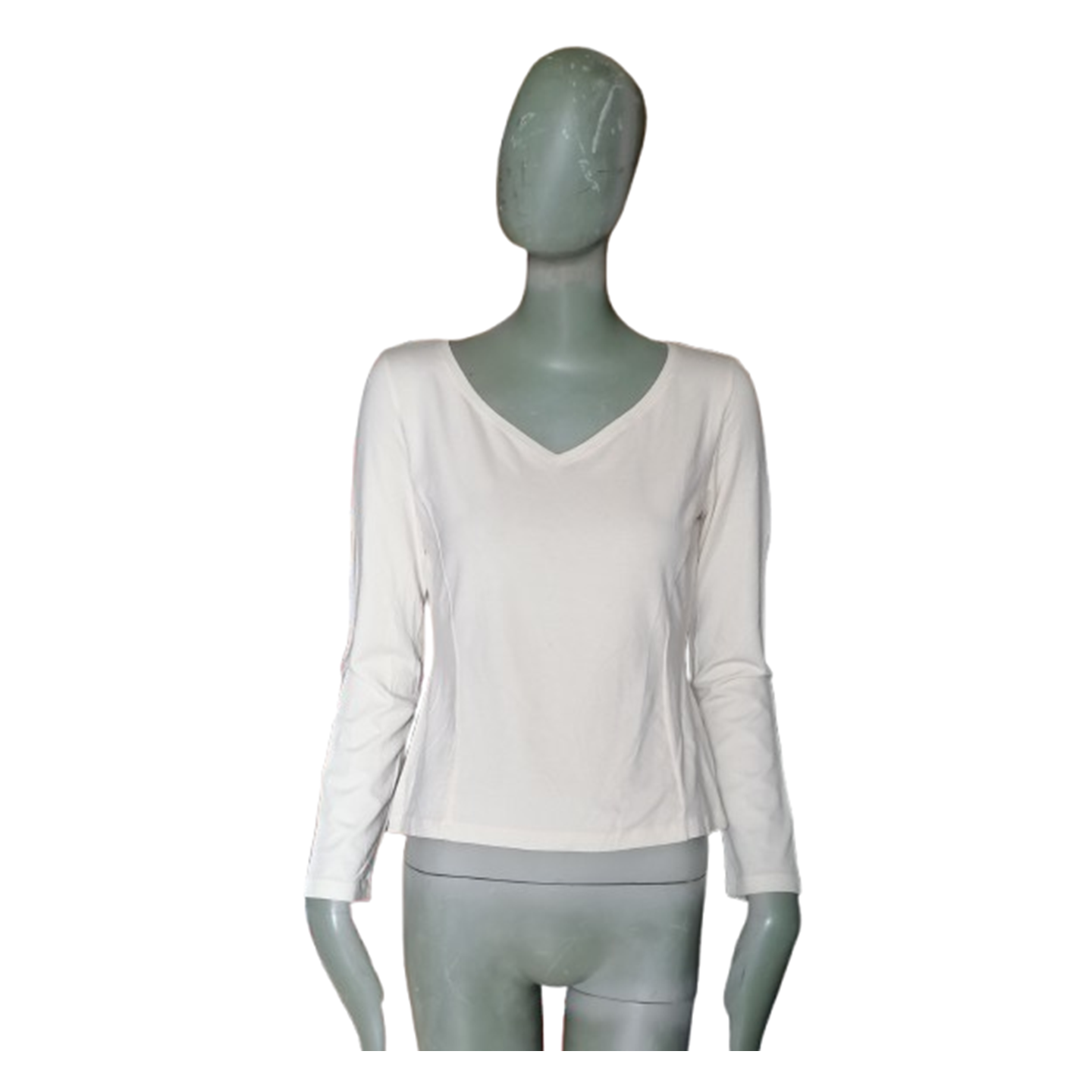 OPPIO Made in Italy – Haut col V blanc premium neuf NOS