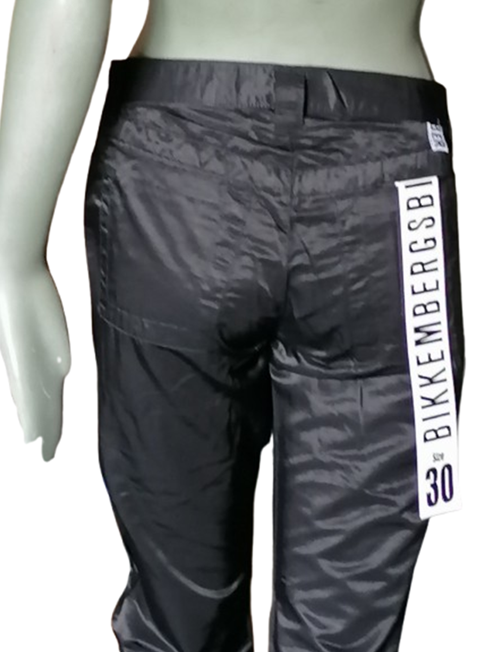 Bikkembergs Pantalon Archive 2003 Zip Latéral Noir