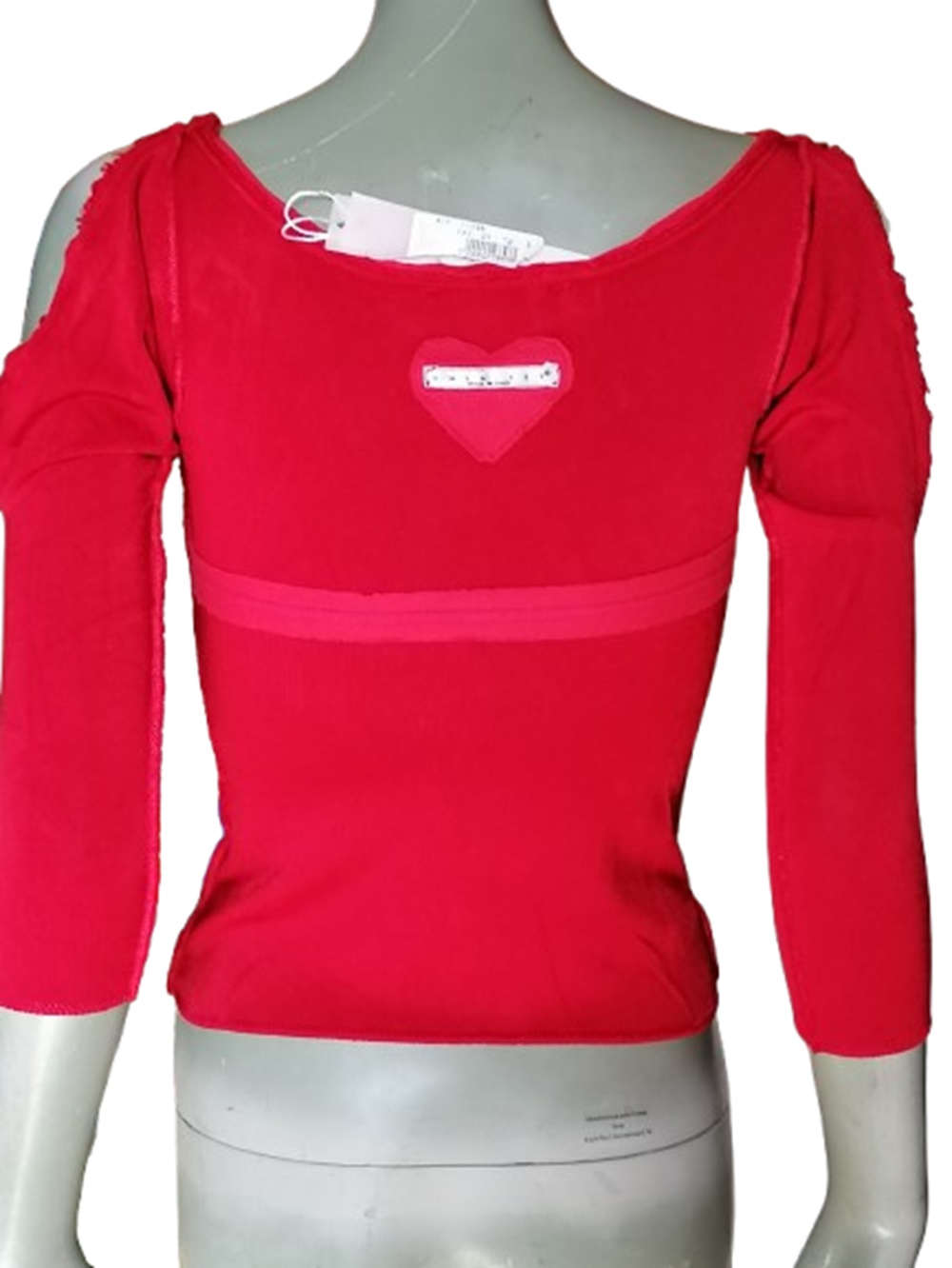 Twin-Set by Light Force Top Y2K Rouge Deadstock Made in Italy
