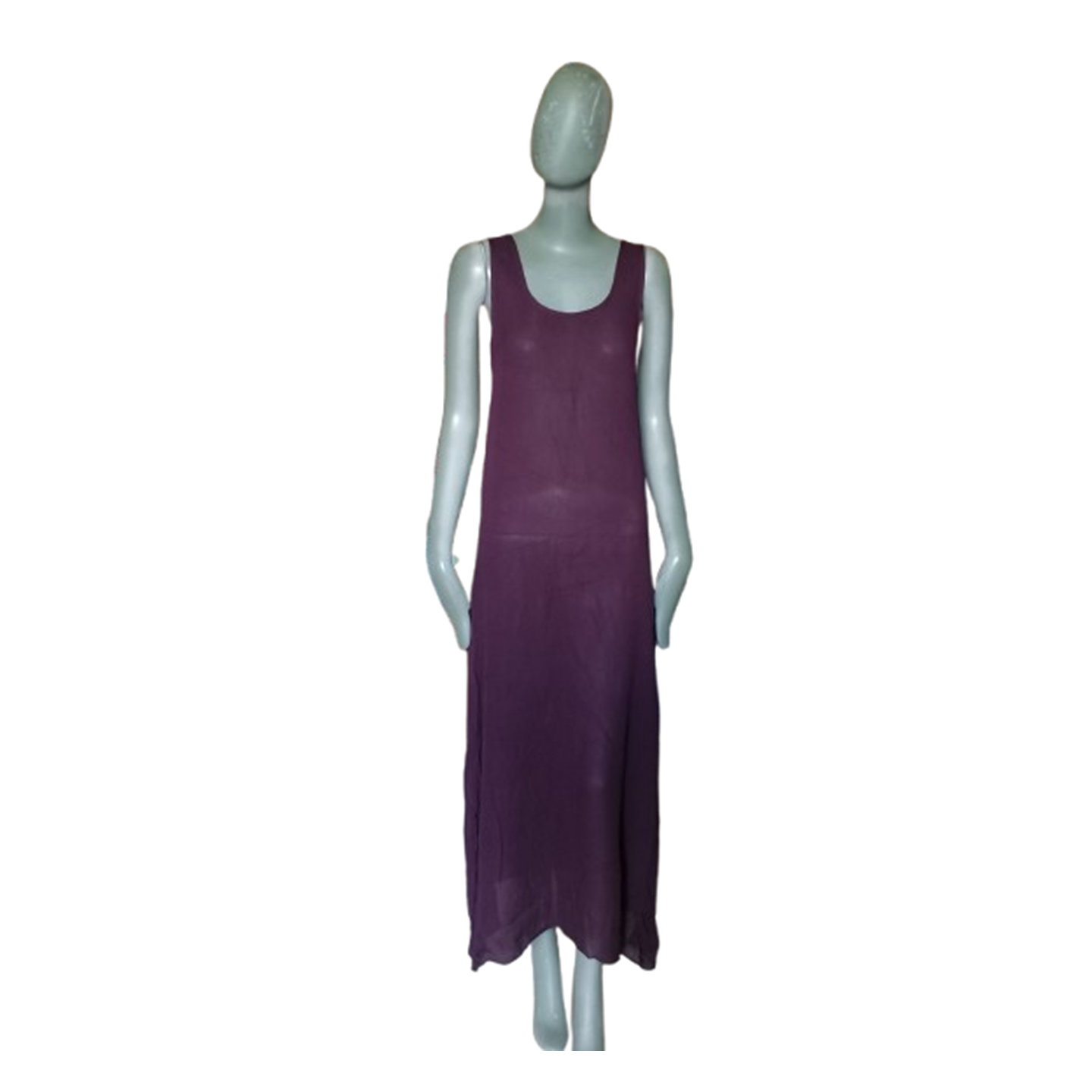 ETRO Milano – Robe longue en soie prune Made in Italy