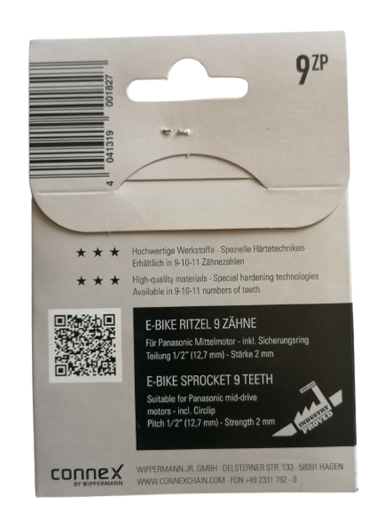 Pignon moteur Connex 9 dents 9ZP pour moteur central Panasonic – 02997484