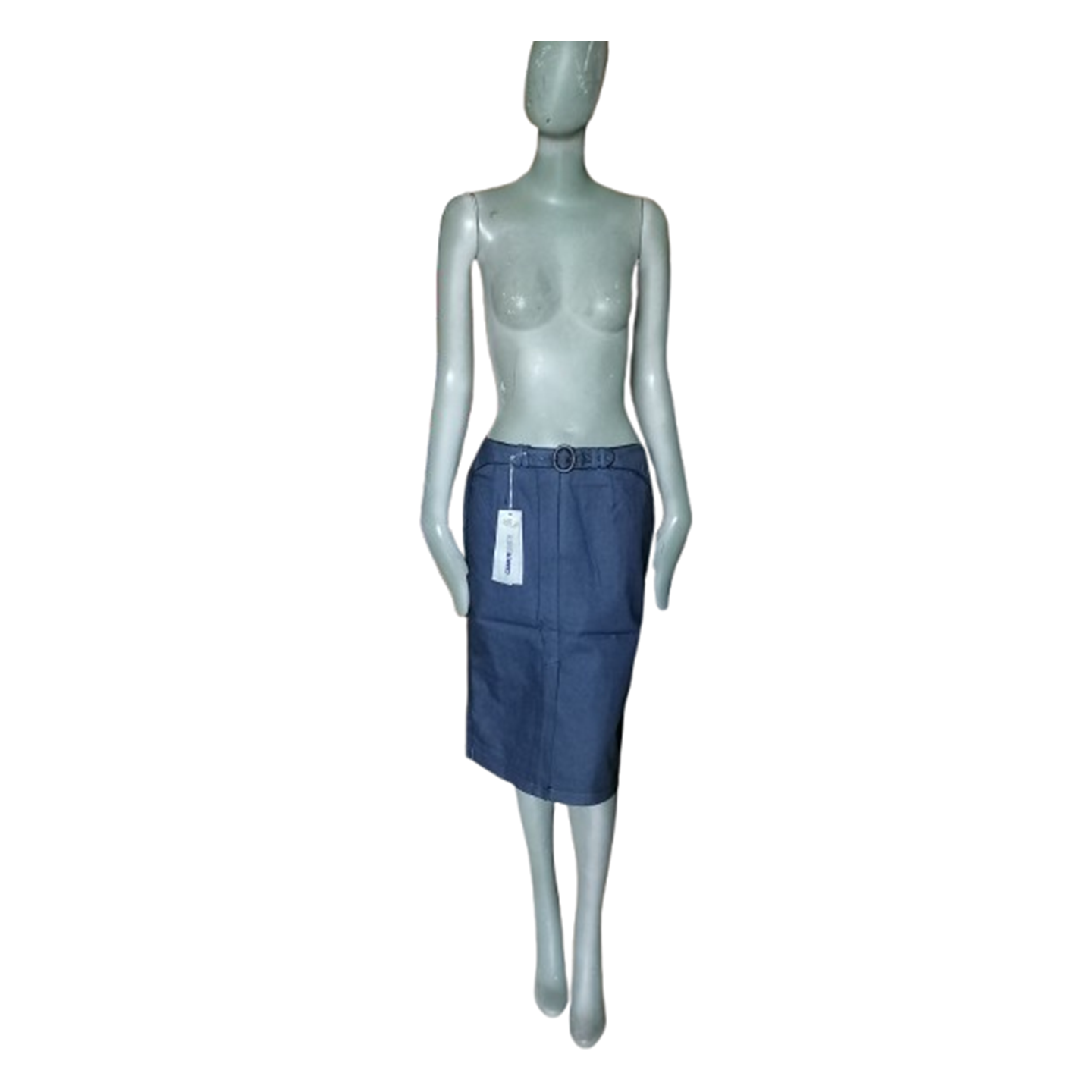 Jupe Crayon Archive Cerruti Jeans Deadstock Effet Enduit