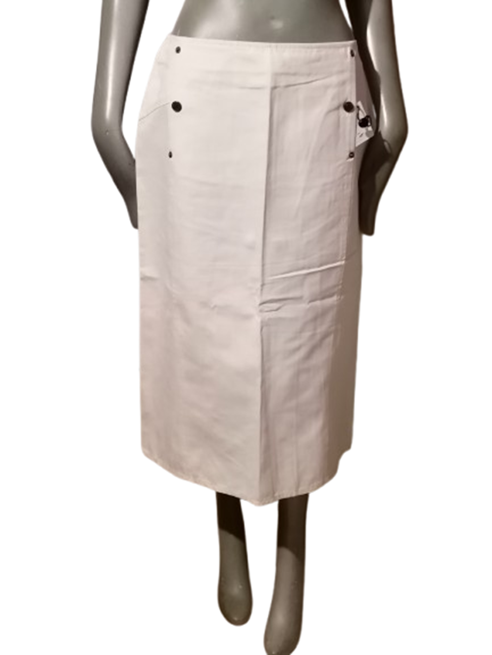 Jupe midi Valentino Roma vintage archive coton blanc