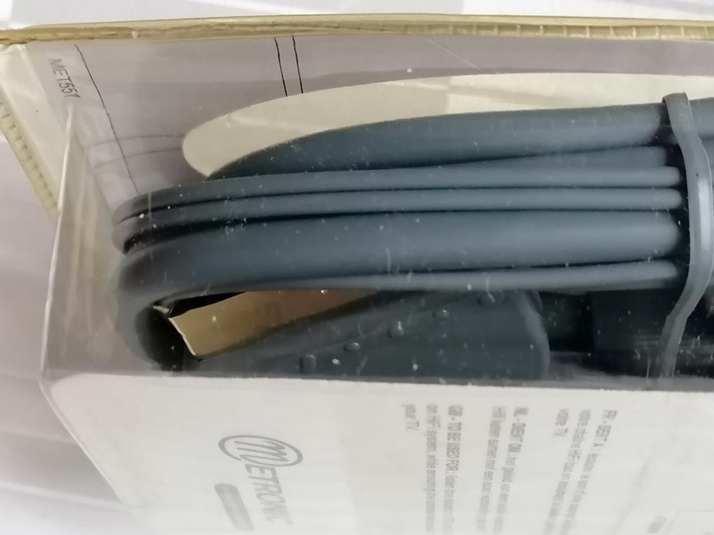 Câble METRONIC Péritel Mâle/Mâle 1,20 m + 2 RCA Femelles Audio Hi-Fi