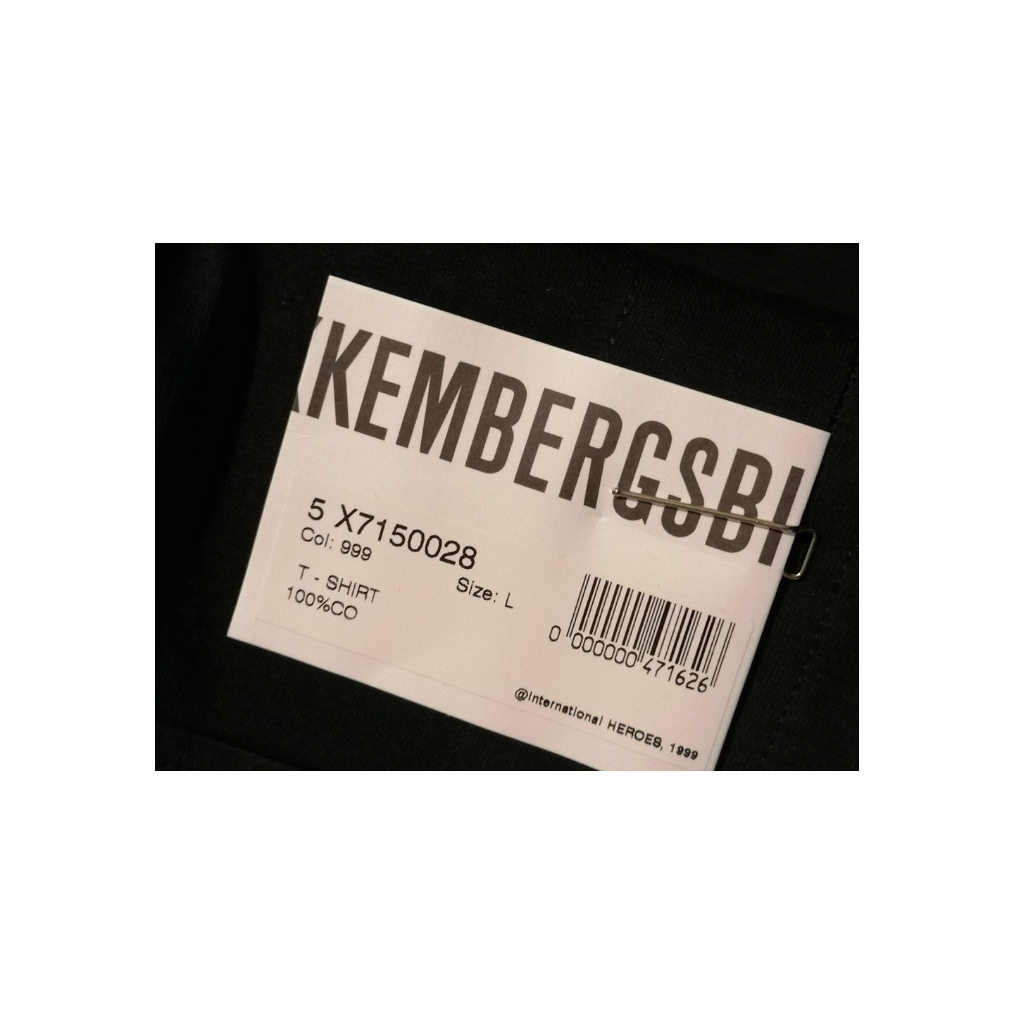 Dirk Bikkembergs Archive T-Shirt Deadstock 1999 Made in Italy