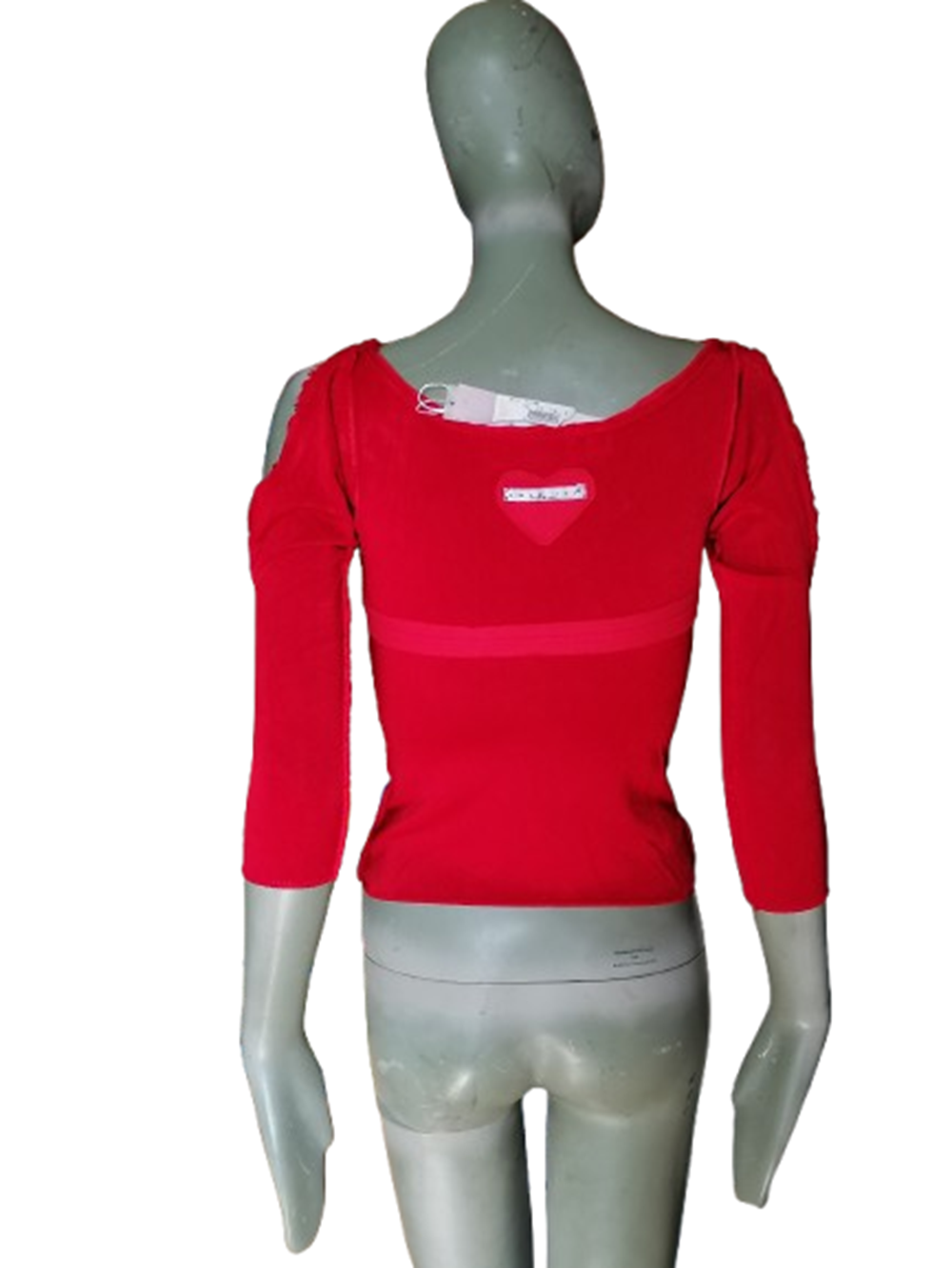 Twin-Set by Light Force Top Y2K Rouge Deadstock Made in Italy
