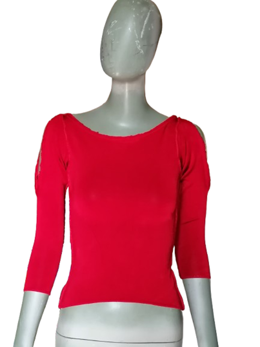 Twin-Set by Light Force Top Y2K Rouge Deadstock Made in Italy
