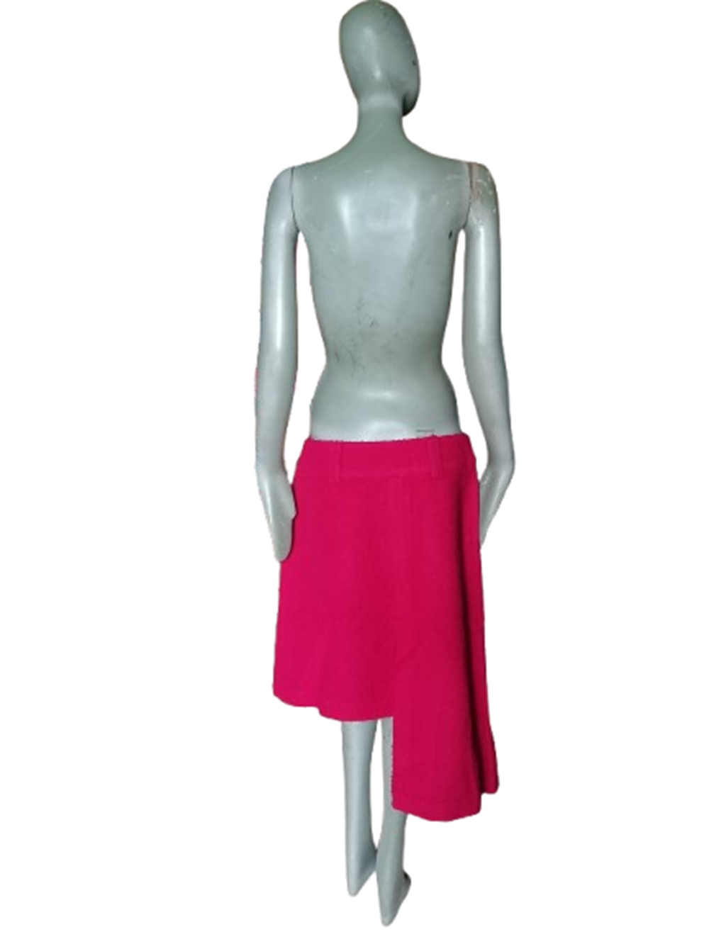HACHE Archive Deadstock – Jupe asymétrique 100 % laine vierge