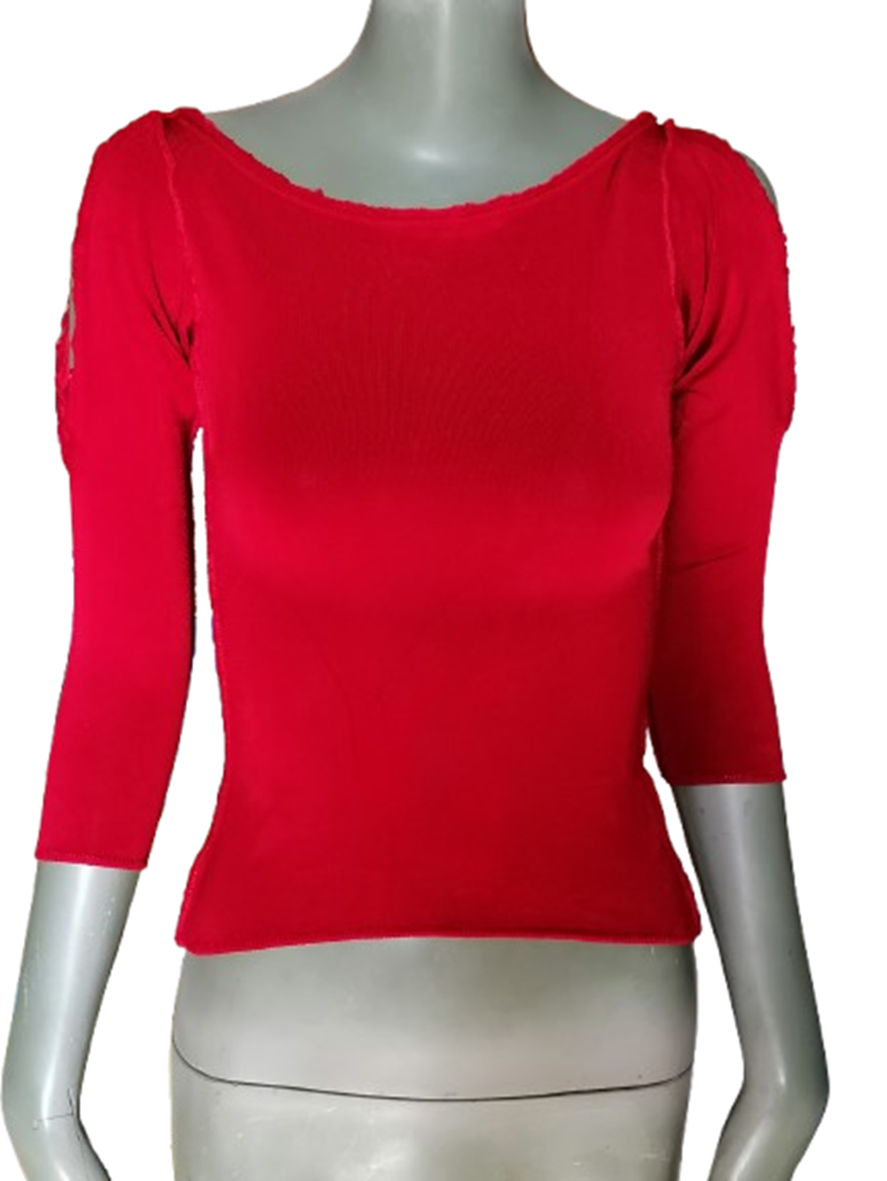 Twin-Set by Light Force Top Y2K Rouge Deadstock Made in Italy